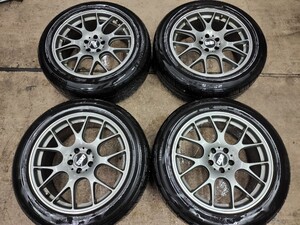 １円スタート売切 美品 BBS CH-R CH122 19インチ 8.5j PCD112 5穴 ET40 A-LUSION M9 235/55RZ19 23年製 アウディ ベンツ ワーゲン等 