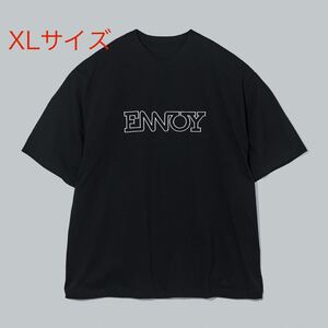 【新品・未使用】 XL ENNOY Electric Logo EMB T-Shirt Black/White XLサイズ エンノイ Tシャツ 黒 スタイリスト私物