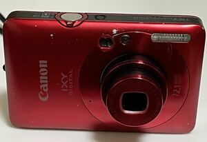 ○【稼働品】Canonキャノン IXY DIGITAL 210 IS レッド コンパクトデジタルカメラ　1円〜