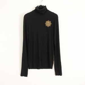 //ポロラルフローレン Polo Ralph Lauren *ワッペン付きタートルリブカットソー*Mトップス黒ブラック(1-2310-431)【50K32】