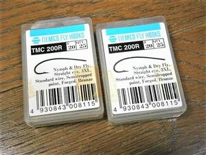 ★ティムコ・フック/TMC-200R #20 (25本入) x2箱 インセクトカーブ, ニンフフック