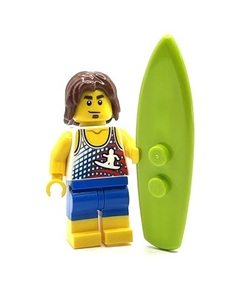 即決　新品　未使用　レゴ LEGO ミニフィグ　シティ　ミニフィギュア　サーファー　サーフィン　男性　男の人