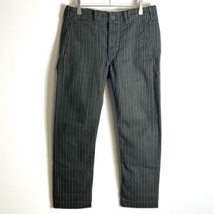 RRL BLACK STRIPE PANTS ストライプ サスペンダーボタン