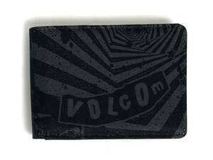 VOLCOM ボルコム D6032300BLK② 折り畳み 財布 BifoldWallet グラフィックプリント ブラック色 カード入れ ヴォルコム 新品 即決 送料無料