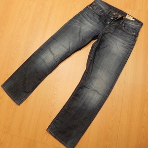 v850★G-STAR RAW DENIM ジースターロウ 3301 ユーズド加工 デニムパンツ 30★ジーンズ 古着★即決★