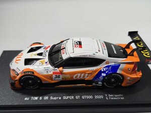 エブロ　1/43 au トムス GR スープラ TGR チーム au トムス 2020 スーパーGT GT500 #36 関口雄飛/S.フェネストラズ　アウトレット品