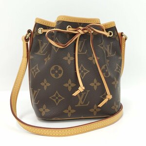 ●ルイヴィトン LOUIS VUITTON ナノノエ ショルダーバッグ モノグラム M41346[Jコレ]586 T/aaq