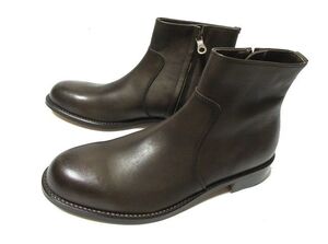 40 新品 定価35200円 PADRONE パドローネ SIDE ZIP BOOTS サイドジップ レザー ブーツ シューズ ベージュ ブラウン PU7358-1118-15A /P83