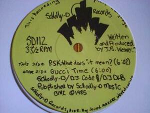 HipHop Schoolly D / P.S.K -What Does It Mean? 12インチ新品です