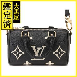 Louis Vuitton　ルイヴィトン　ナノ・スピーディ　バイカラー　モノグラム・アンプラント　ブラック／ベージュ