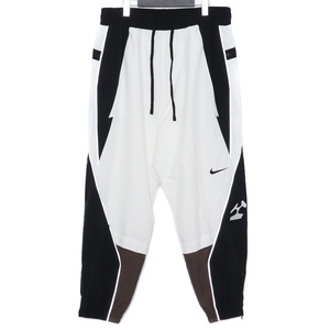 NIKE × ACRONYM WOVEN PANTS Lサイズ ホワイト/ブラック CZ4672-100 ナイキ アクロニウム カラーブロックウーブントラックパンツ