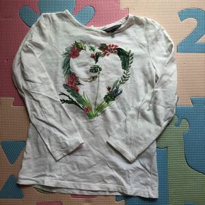 【美品即決】トミーヒルフィガー女の子用長袖Tシャツ 104cm 100cm