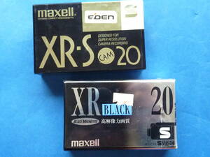 2本■未使用未開封■S-VHS C テープ 20分(3倍60分)■超鮮鋭画像撮影用XR-Sと高解像度力画質XR■マクセル■送料198円