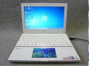 Windows XP, 7 Starter OS選択可 10.1” タッチ機能 シャープ SHARP PC-NJ80B ★ Atom N270/メモリ2GB/160GB/無線/Webカメラ/リカバリ/1714