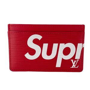 【中古】LOUIS VUITTON ルイ・ヴィトン ポルトカルト・サーンプル Supreme M67712 エピ カードケース 24025363 RD