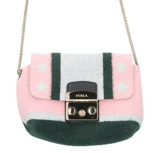 フルラ FURLA メトロポリス ミニ アクリルナイロンショルダーバッグ 中古 BS99