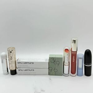 H10 【1円〜スタート！】口紅 まとめ コスメ ちふれ マキアージュ SHU UEMURA THREE MAC 等