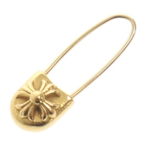 CHROME HEARTS クロムハーツ 22K SAFETY PIN セーフティピン ゴールドピアス ゴールド ※国内ギャランティ付き