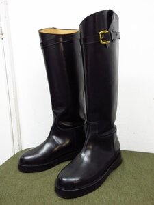 y8303 美品　J&M Davidson ロングブーツ　定価104500円　35サイズ　ブラック ジェイアンドエムデヴィッドソン