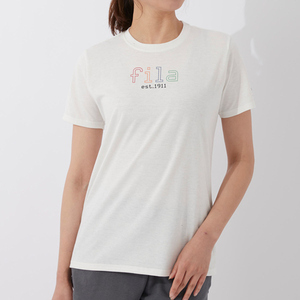 【ゆうパケット対応】FILA フィラ 半袖Tシャツ Lサイズ ホワイト 412-690 [管理:1400000525]