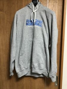 AND1 裏起毛フーディ 灰水色 サイズXL 新品