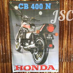 CB400N ホンダバナーフラッグ ガレージ 当時物 旧車 K1 K0 FOUR Z1 Z2 KZ CB GPZ FX CBX KH マッハ H1 H2 モンキー GT サンパチ 400F BB2