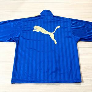 PUMA プーマ プージャ ジャージ ジップアップ L〜Oサイズ 青 金 レアカラー 日本製 美品