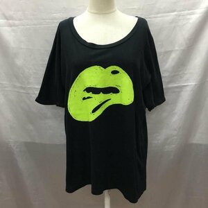 SLY 表記無し スライ Tシャツ 半袖 半袖カットソー プリントTシャツ クルーネックカットソー T Shirt 黒 / ブラック / 10118456