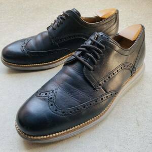 ★即決★ コールハーン COLEHAAN 7 約25㎝ オリジナルグランド ウィングチップ レザースニーカー スニーカー メンズ BK 黒 ブラック GRAND