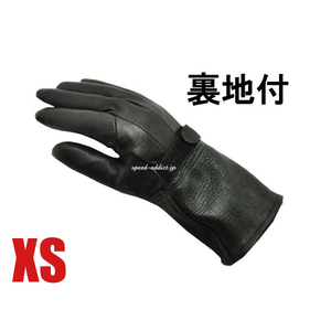 NAPA GLOVE GAUNTLET 820TL 裏地付 BLACK XS/ナパグローブガントレット黒ブラックシンサレート40gバイク用手袋鹿革本革防寒防雨thinsulate