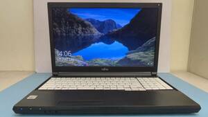 中古ノートパソコン★Windows10★Fujitsu Core i5-10310U/@2.21GHz/8GB/SSD 240GB/15インチ以上★