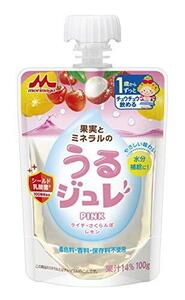 森永 果実とミネラルのうるジュレ PINK (ライチ・さくらんぼ・レモン) 果実とミネラルの水分補給ジュレ 【1歳頃からずっと】 ×6個