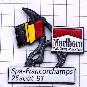 ピンバッジ・F1スパフランコルシャン国旗ベルギー車サーキット CIRCUIT SPA-FRANCORCHAMPS BELGIUM FLAG◆フランス限定ピンズ