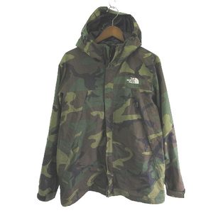 ザノースフェイス THE NORTH FACE NP61525 NOVELTY SCOOP JACKET ナイロンジャケット カモフラ 迷彩柄 カーキ M メンズ