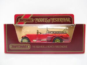 MATCHBOX Y-6 1920 ROLLS ROYCE FIRE ENGINE ミニカー [Dass1110]