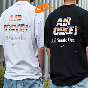 ☆匿名発送☆新品タグ付き Lサイズ 白/黒 2枚組 ナイキ AF1 エア フォース 1 Tシャツ リラックススタイル グラフィック ルーズフィット