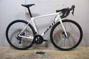 パワメ付!!■GIANT ジャイアント TCR advanced 2 disc kom フルカーボン SHIMANO 105 R7020 2X11S Ｍサイズ 2021年モデル