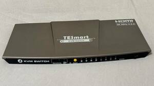 TESmart KVMスイッチ 4入力1出力 HDMI 4K@60Hz HDCP2.2 HDR10対応 HKS0401A30Gray