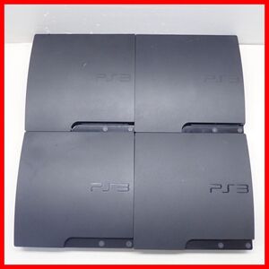 動作品 PS3 プレステ3 本体のみ CECH-3000A 160GB チャコール・ブラック Charcoal Black まとめて4台セット SONY ソニー【40