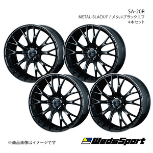 WedsSport/SA-20R ランサーエボリューション10 CZ4A アルミホイール4本セット【19×8.5J 5-114.3 INSET38 METAL-BLACK/F】0072783×4