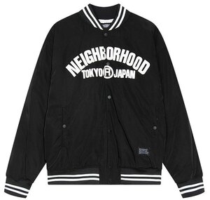 美品 NEIGHBORHOOD（ネイバーフッド）スタジャン ジャケット XLサイズ ブラック