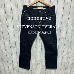 超美品！nonnative× STEVENSON OVERALLセルビッチデニム