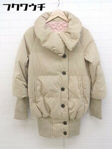 ■ DOUBLE STANDARD CLOTHING ダブルスタンダードクロージング 長袖 ダウン ジャケット ベージュ レディース