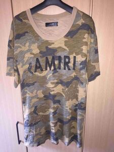 国内正規 AMIRI アミリ ショットガン加工 迷彩 Tシャツ カットソー XS