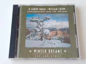 R.CARLOS NAKAI & WILLIAM EATON / WINTER DREAMS For Christmas CD CANYON US CR7007 90年作,Native American Flute,Harp Guitar,Lyre,