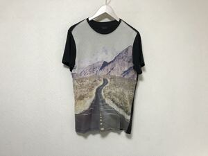 本物ディーゼルDIESELコットンフォトプリント半袖Tシャツメンズサーフアメカジビジネススーツ白ホワイトインド製XS