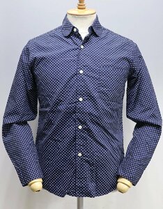 Workers K&T H MFG Co (ワーカーズ) Round Collar Shirt / ドット ラウンドカラーシャツ 美品 size 13.5(XS)