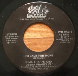 Modern Soul Funk 45 ★★ NEAL SHARPE & DEBRA FRANKLIN - I