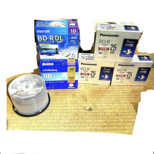 【未使用】1円〜 DVD-R BD-R maxell / victor / Panasonic / falcon media / 50GB / 25GB / 8.5GB まとめ　(B4432)