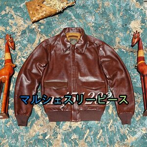 メンズ 革ジャン TYPE A-2 フライトジャケット レザージャケット 最上級 牛革 ライダース オイルレザー 本革 L~2XL